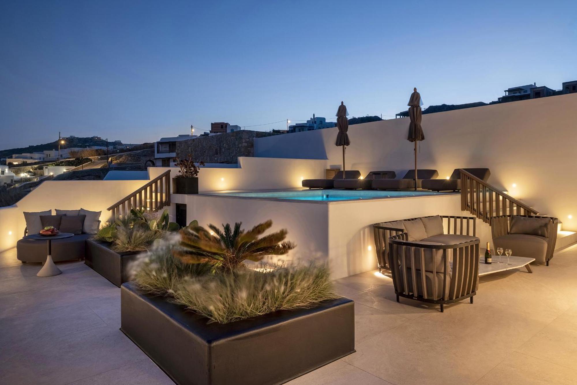 Aeonic Suites And Spa Mykonos Town Eksteriør bilde