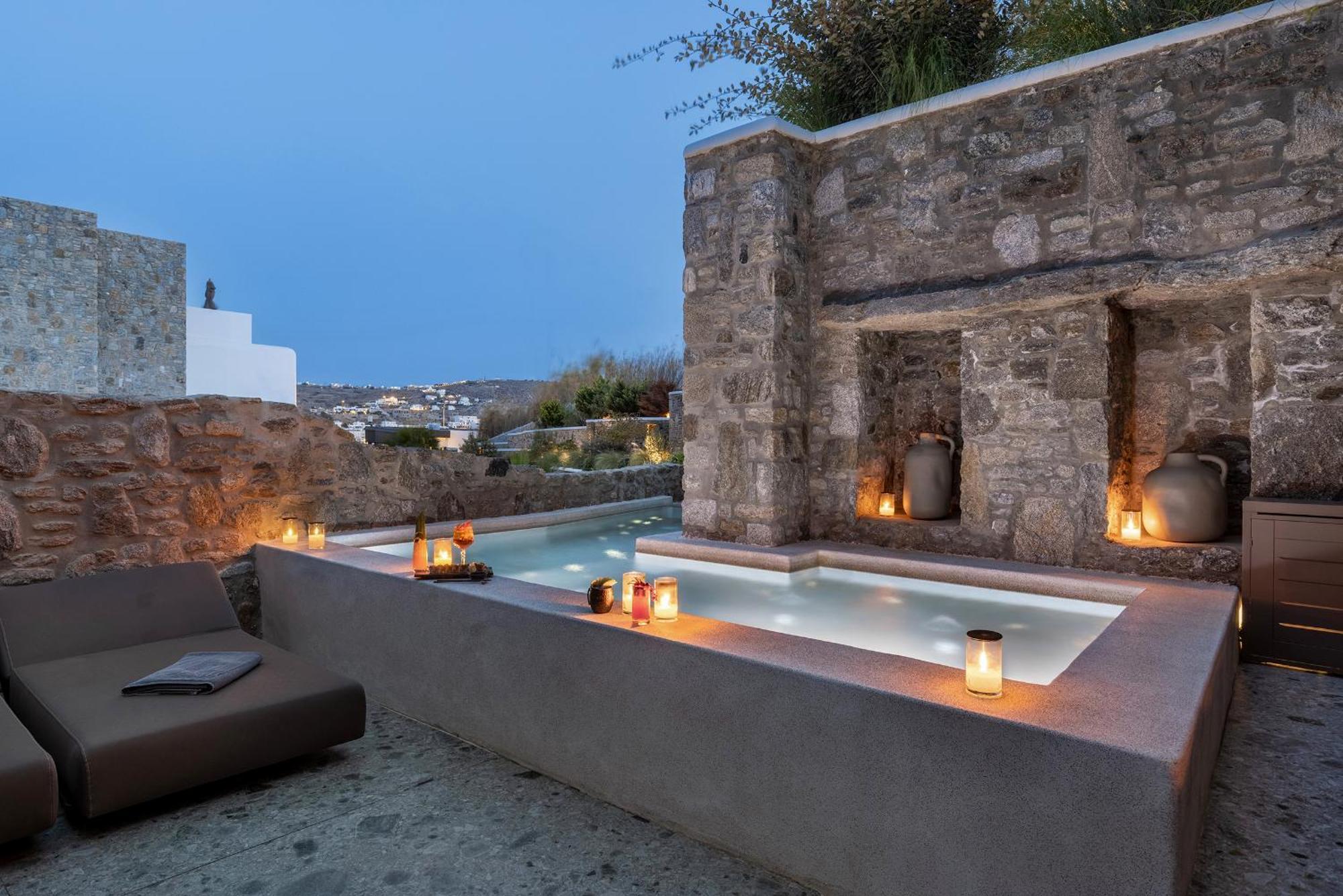 Aeonic Suites And Spa Mykonos Town Eksteriør bilde