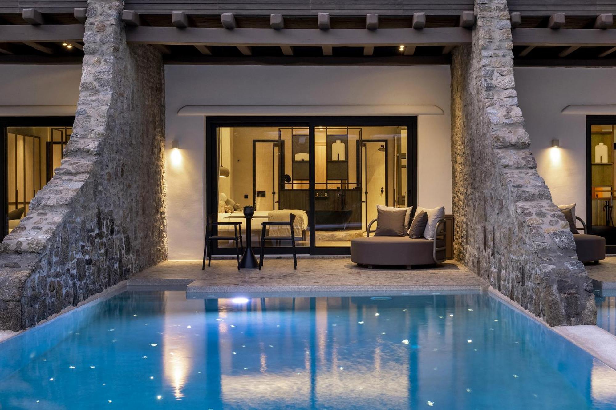 Aeonic Suites And Spa Mykonos Town Eksteriør bilde